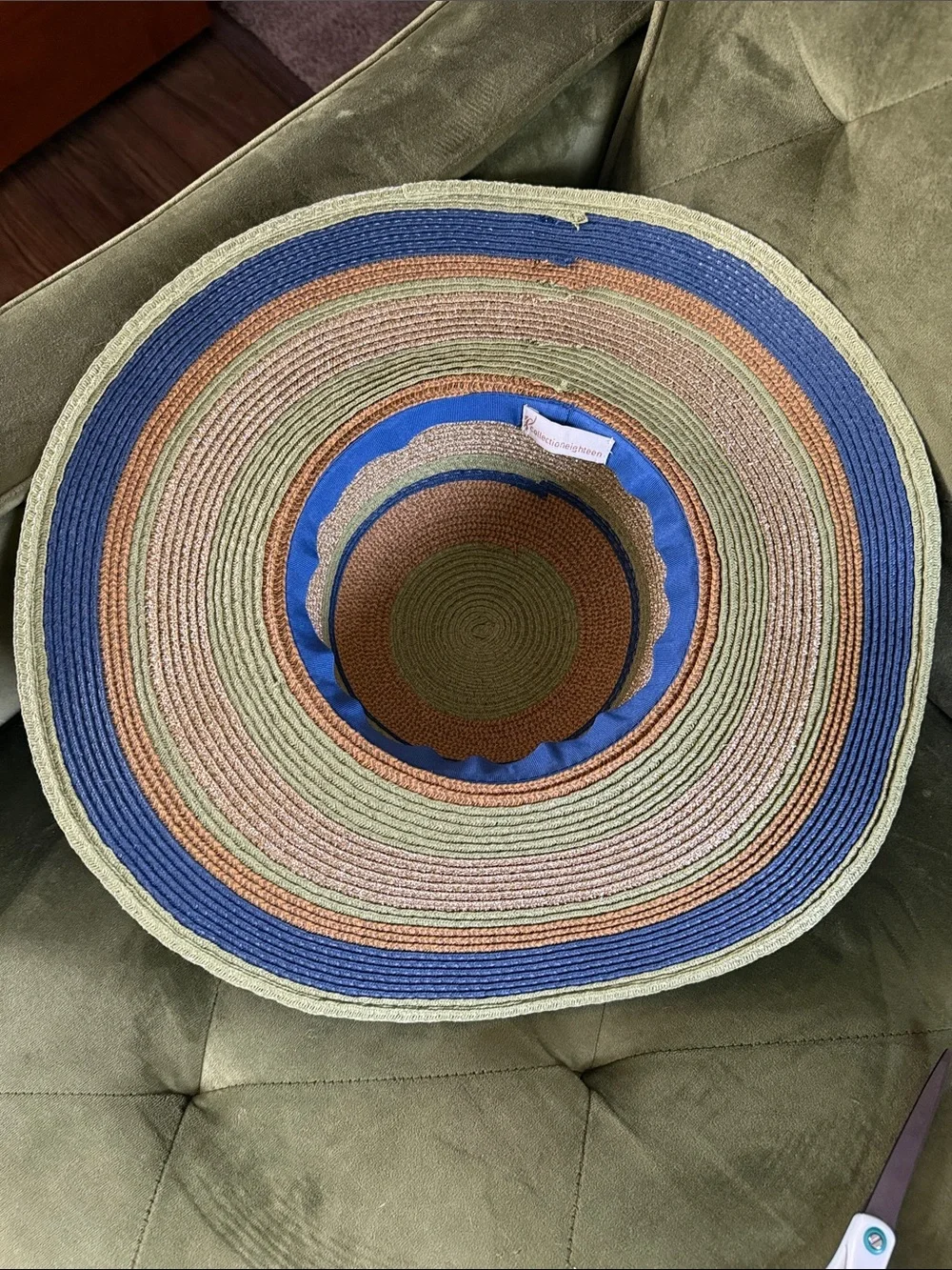Striped Wide Brim Beach Hat